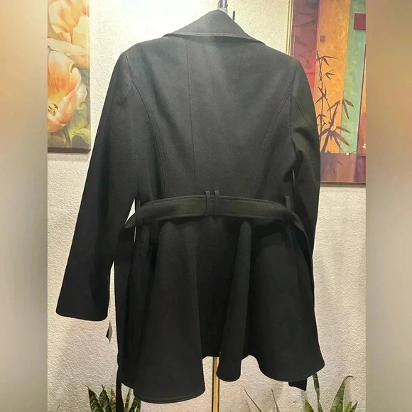 INC international Concepts black belted coat size L - Picture 6 of 12